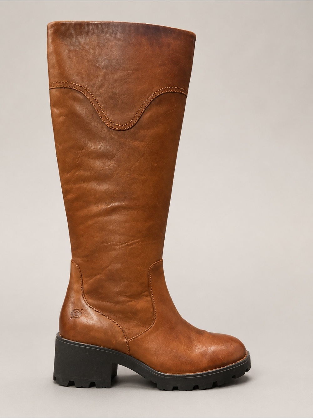 Børn Gabriella Women’s 7.5 M Brown Leather Tall Knee High Lug Sole Boots - Picture 7 of 8